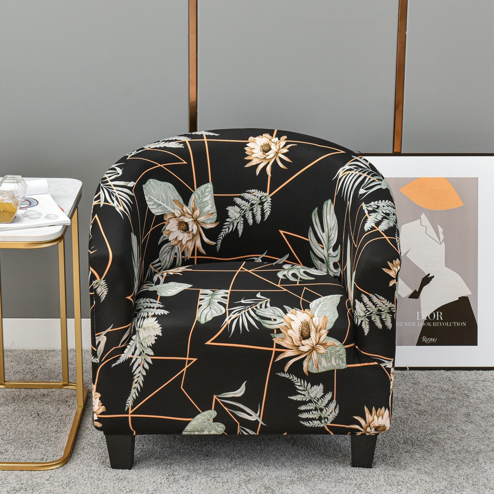 El Comercio exterior transfronterizo Silla de Bar cubierta semicírculo sofá cubierta transfronteriza sola bañera sofá cubierta