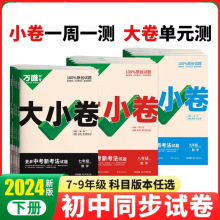 2024新版万唯中考大小卷七八年级语文初一二暑假预习单元同步练习