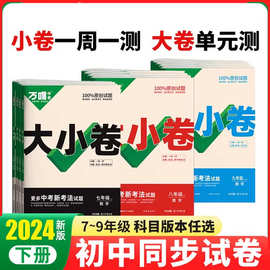 2024新版万唯中考大小卷七八年级语文初一二暑假预习单元同步练习