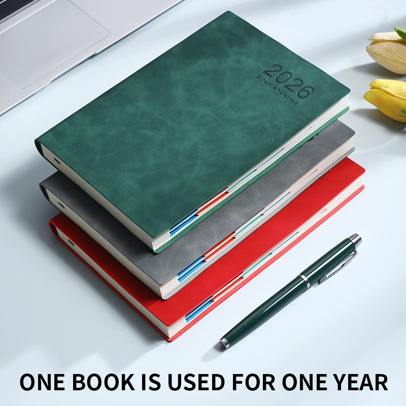 2026 кросс-граничный ежедневник, английский календарь, блокнот, ежедневный план, эффективность, блокнот с возможностью печати логотипа оптом