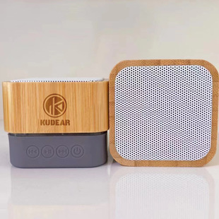 A15 Square Bamboo Gift Bluetooth Speaker Outdoor Portable Wireless Small Sound Home Subwoofer Wooden Gift