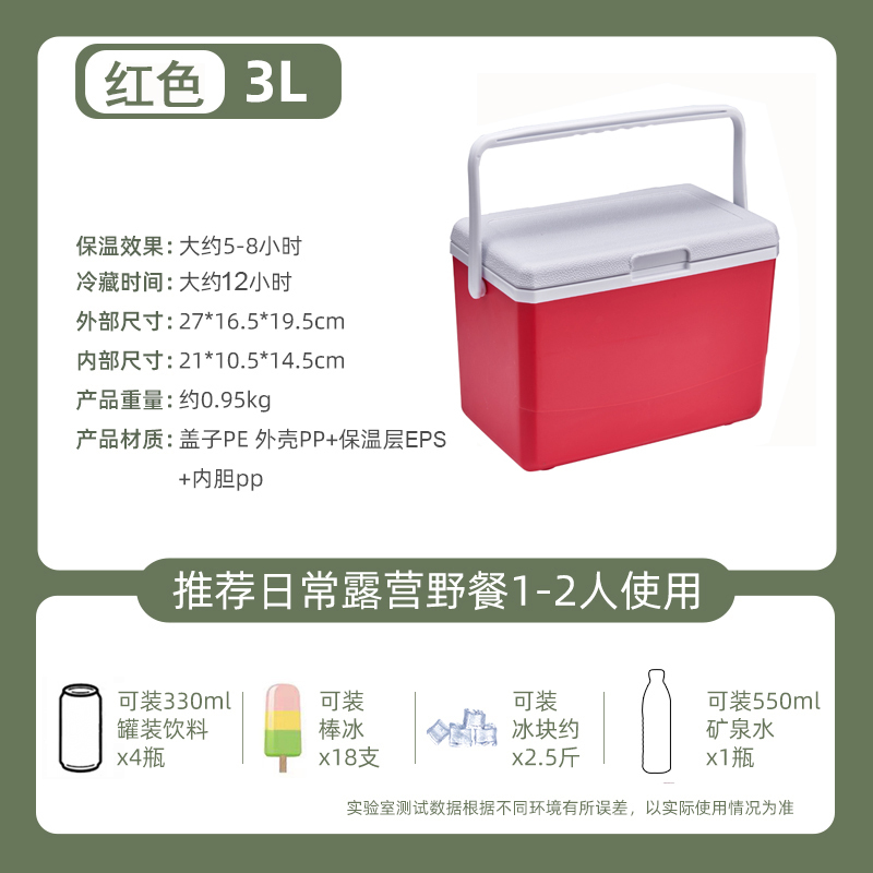保温箱冷藏箱户外摆摊冰块露营钓鱼冰桶商用保冷野餐便携冰箱|undefined