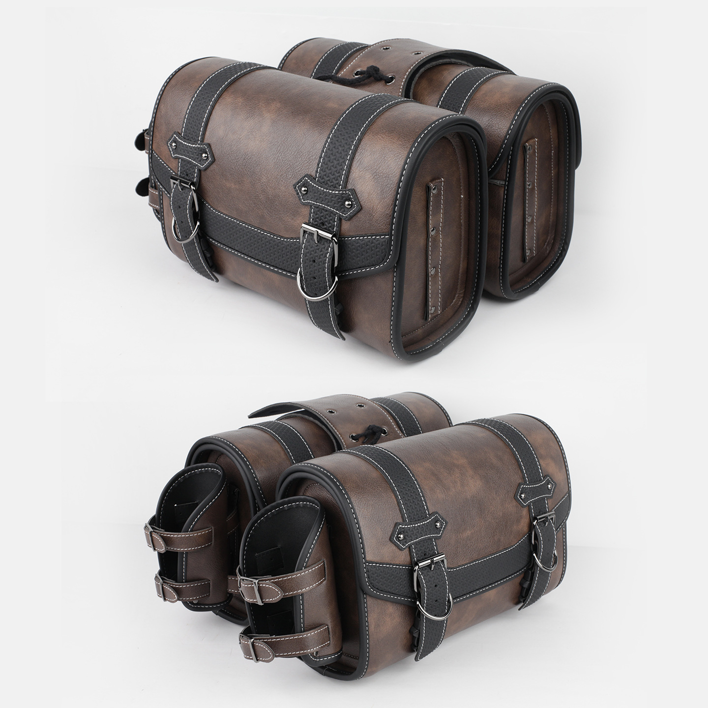 Cross-Border Hot-Selling Universal Retro Modified Waterproof, Sun-Resistant, Scratch-Resistant, Large-Capacity Motorcycle Side Bag for Electric Vehicles and Motorcycles