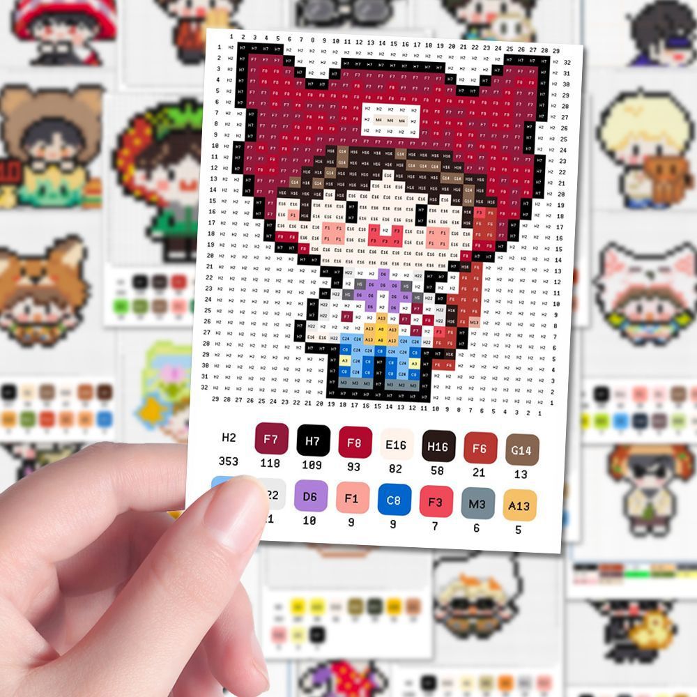 128 diez cuentas de mano Qitian dibujos de frijol dopamina dibujos de dibujos animados pegatinas juveniles DiDi cuaderno impermeable