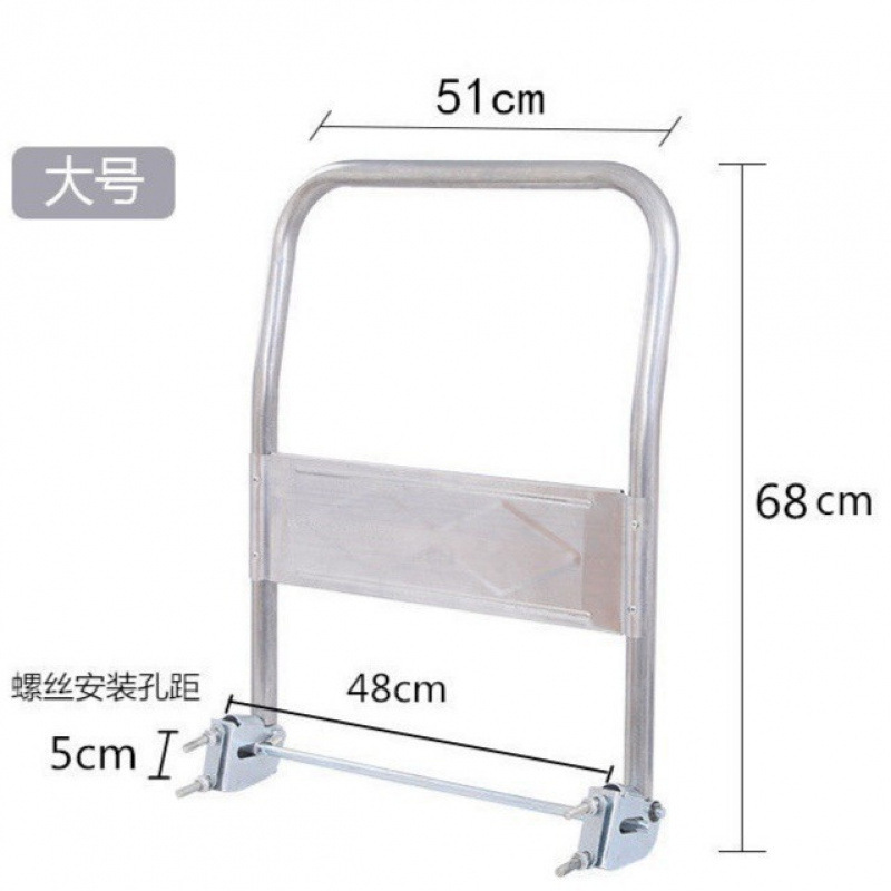 Trolley Handle, Flatbed Cart Folding Handle, Trolley Accessories, Armrest, Movable Handle, Thickened Steel Pipe
