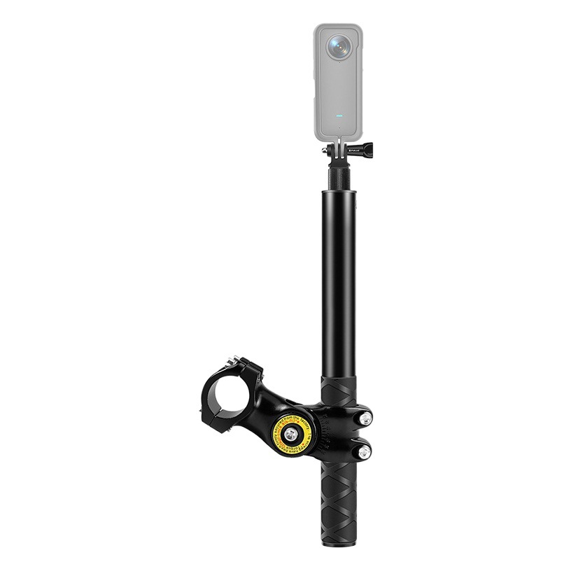 PULUZ Fat Cow Bicycle Riding clip tubo GoPro motocicleta mountain bike manillar guardia soporte con selfie stick