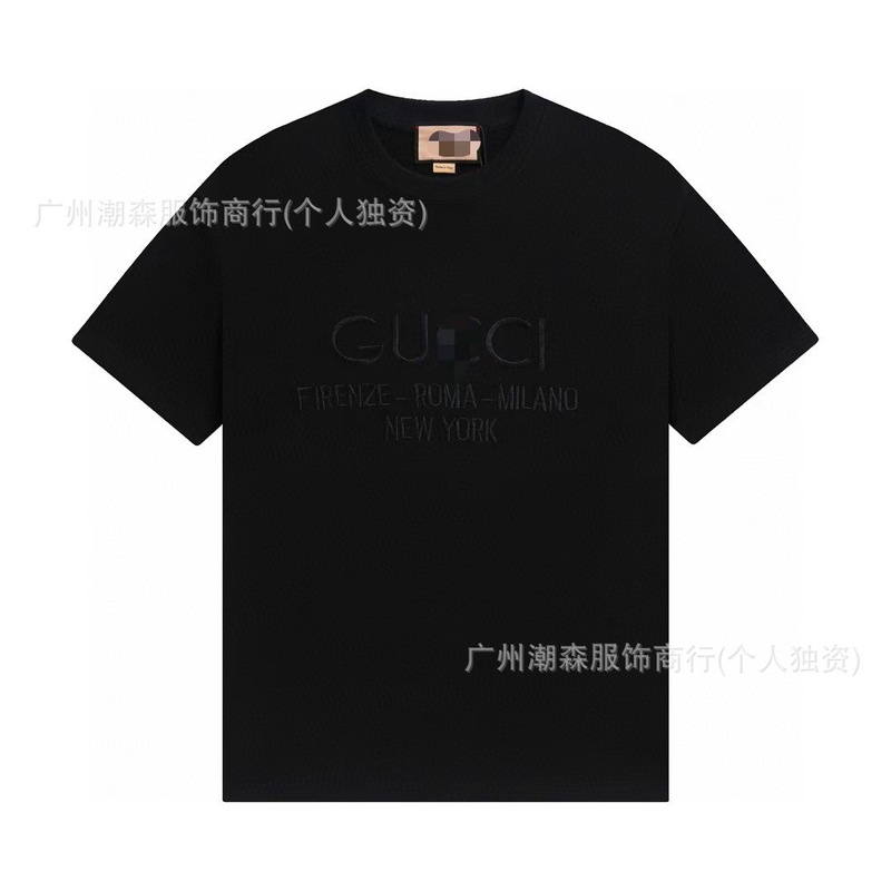 G家爆款T恤高版本纯棉短袖印花男女同款潮牌天花板外贸宽松半袖潮|undefined