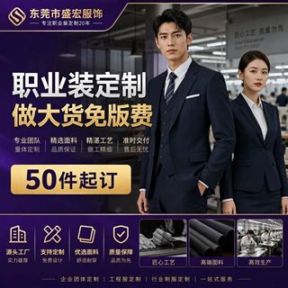 男女职业装定制加工厂新款职业上班套装打版打样小批量代加工