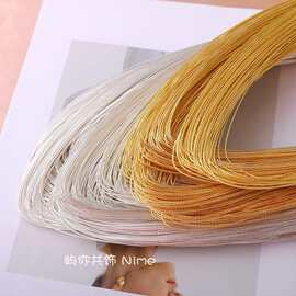 14K包金保色批花硬线麻花造型金线花纹线diy绕线手镯戒指配件