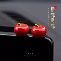 Автомобильные украшения симулятор мини-автомобиль маленькая вишня милый новогодний подарок экран показывает украшения центральной консоли