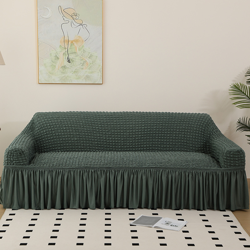 Transfronterizo Amazon Ebay falda elástica todo incluido funda de sofá cubierta cubierta cubierta de polvo rejilla de burbujas