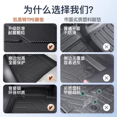Mat Surrounding TPE Car Foot Universal Foot Pad