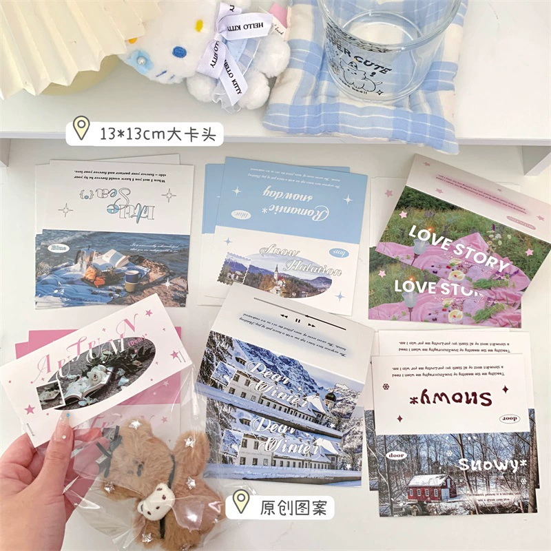 Оригинальный милый 13 см декорации сложен пополам