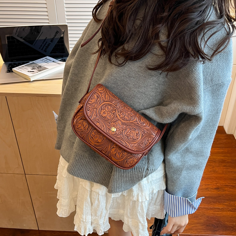 Autumn and Winter Versatile Niche High-End Printed Small Bag for Women 2026 New Fashion Textured Crossbody Phone Bag