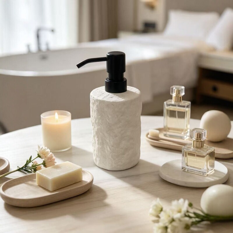 Cross-border ceramic press hand sanitizer bottle, light luxury bathroom lotion dispenser bottle, hotel and homestay bathroom supplies set Cross-border ceramic press hand sanitizer bottle, light luxury bathroom lotion dispenser bottle, hotel and homestay bathroom supplies set
