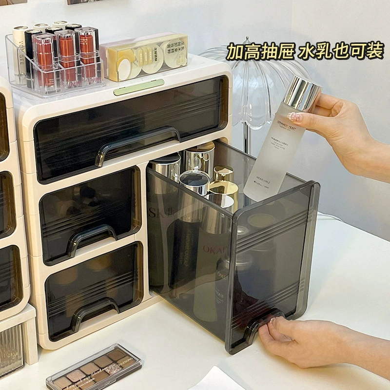 Ящик для хранения косметики с выдвижным ящиком пылезащитный столик
