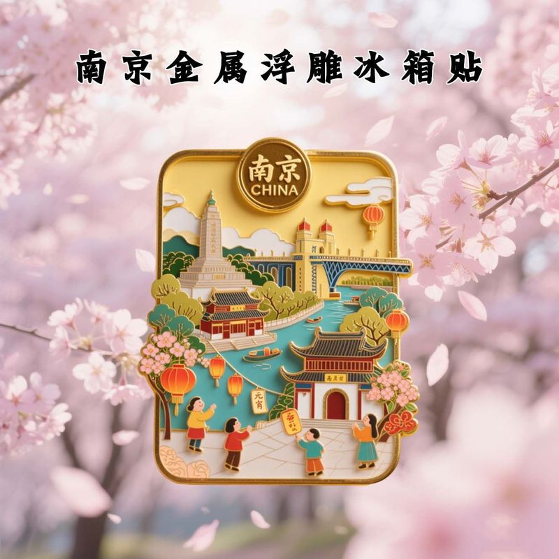 【南京】景点金属立体浮雕冰箱贴中山陵旅游景区纪念品文创礼物|undefined