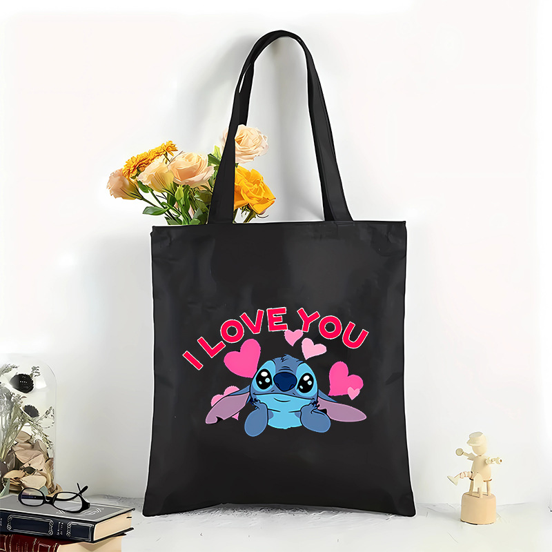 Bolsa de lona de impresión púrpura de pop transfronteriza, bolso de hombro de gran capacidad, portátil perfecto para compras