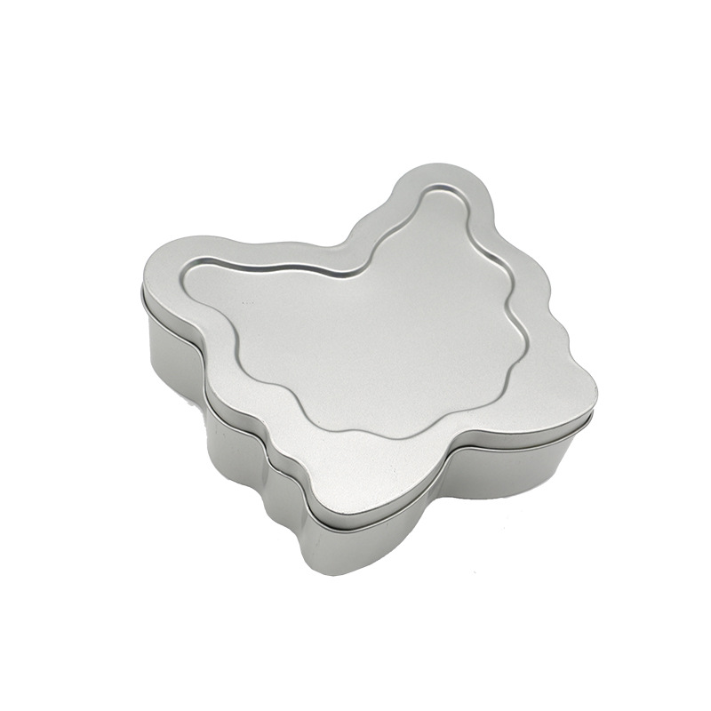 定.制直供圣诞树铁盒通用包装蝴蝶形铁罐礼物糖果化妆品代.工厂家