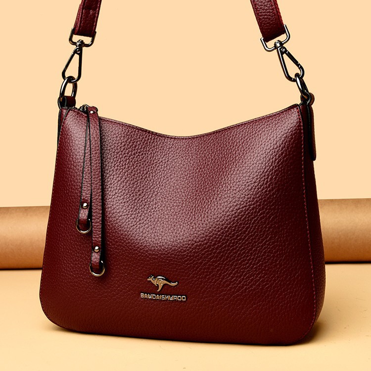 Women's Retro Single Shoulder Crossbody Handbag In Soft Leather_voghion.com
