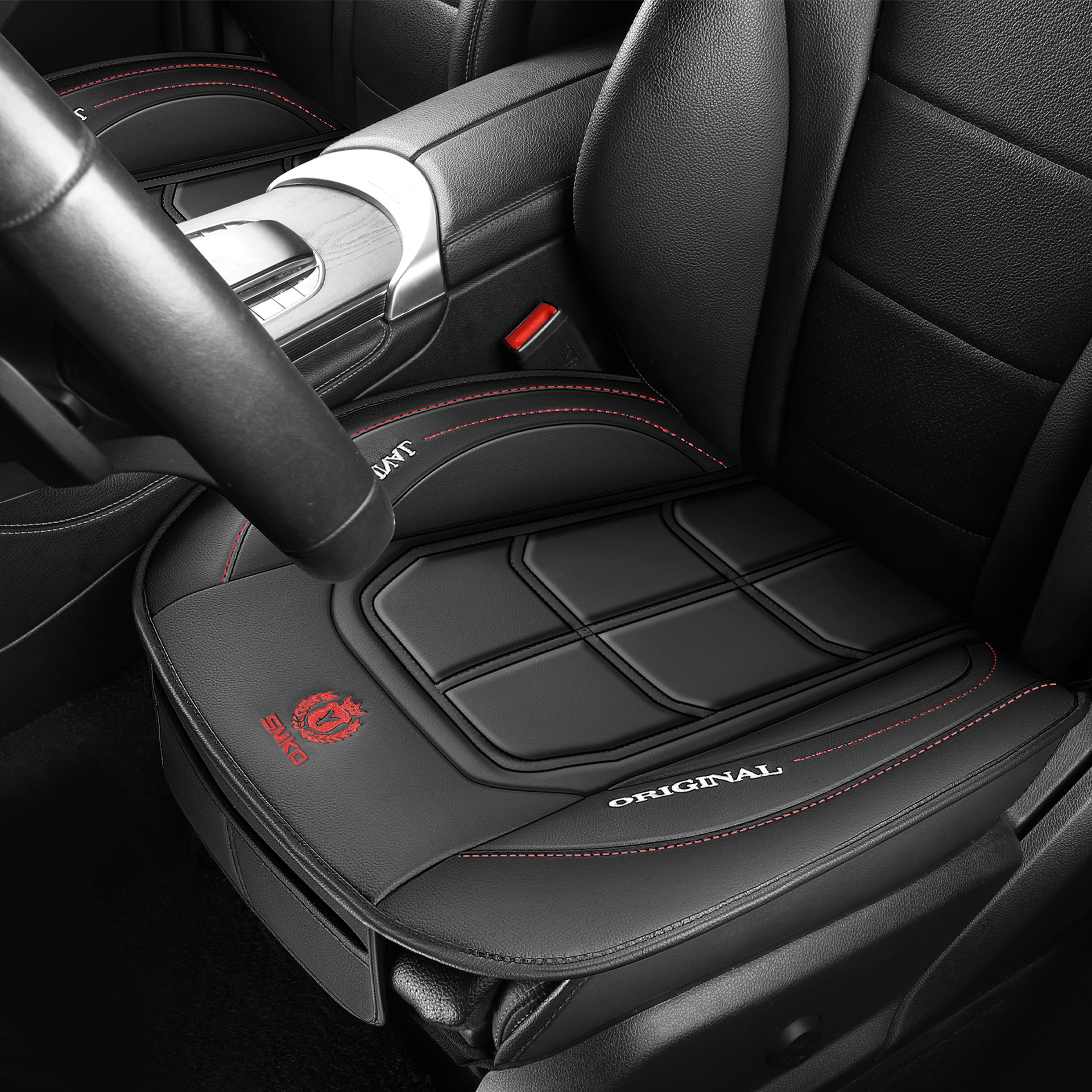 Cross-Border Car Seat Cushion, Universal Color Matching Square Single and Double Piece Seat Cover for All Seasons, One Piece Drop Shipping, Free Car Seat Cushion