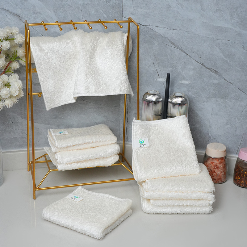 Cross-border preferred bamboo fiber dishwashing towel double-layer thickened non-stick oil-removing absorbent dishwashing cloth cleaning cloth factory