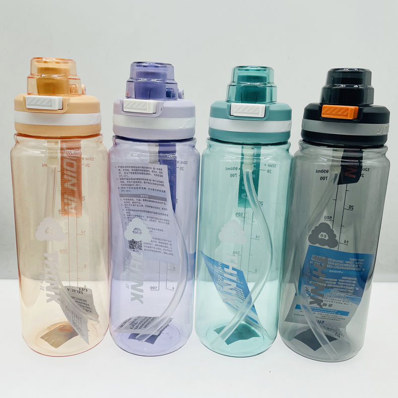 Tong 6313 espacio taza mujer estudiante deportes botella de agua portátil 820ml tapa de rebote taza de beber directa taza de mano