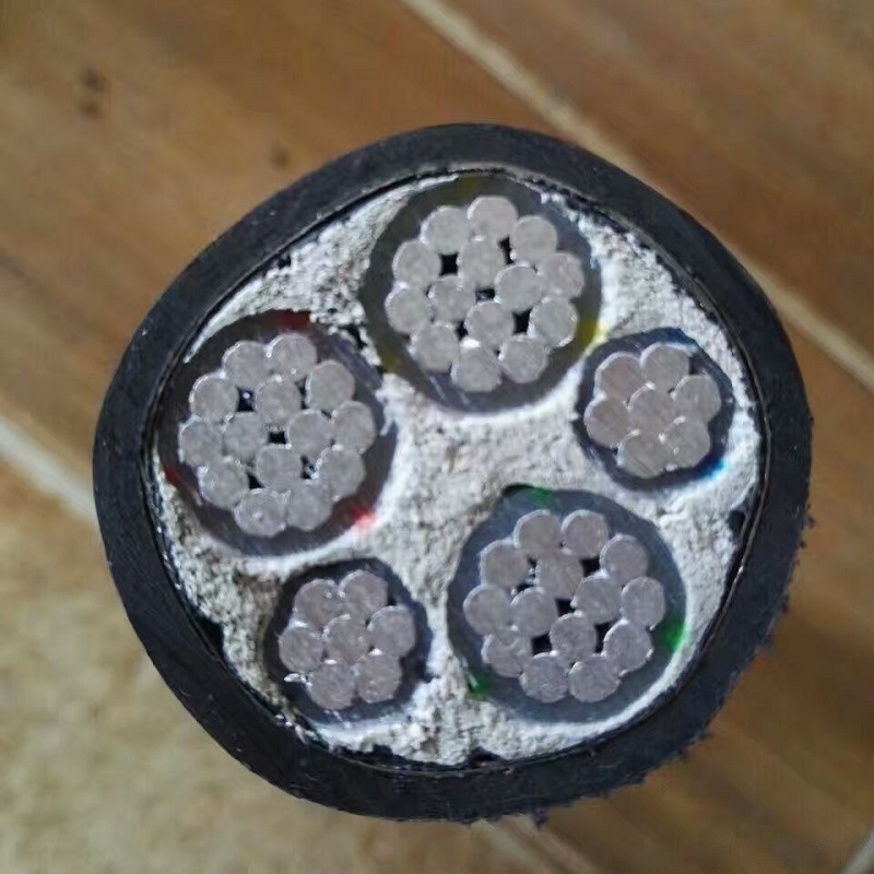 亚强电线电缆厂家YJLV铝芯电缆3*70+2*35架空5芯70平方电缆线铝线