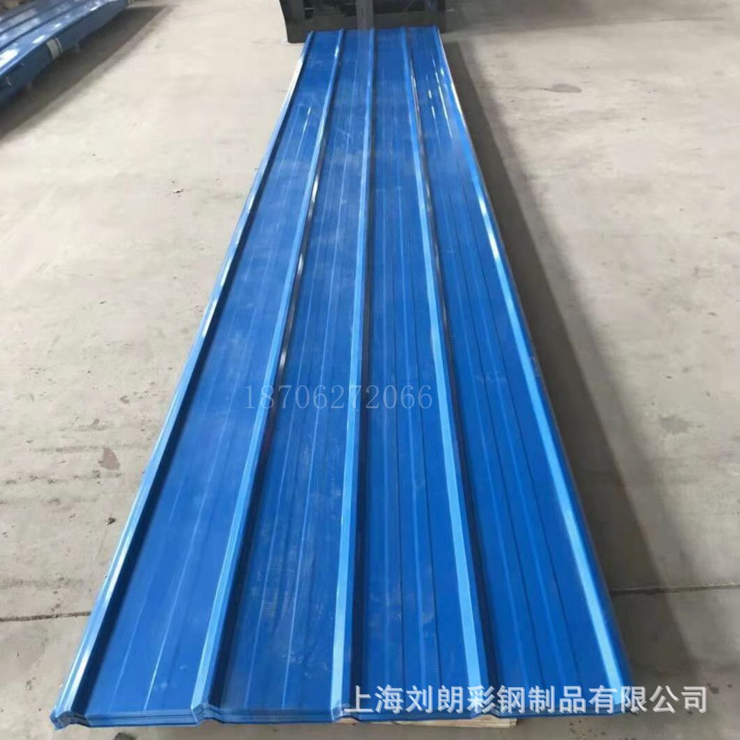 厂家直供单层彩钢瓦、隔热防雨铁皮瓦 规格颜色齐全可生产