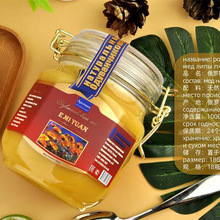 俄罗斯蜂蜜椴树蜜1000g原装进口雪蜜包邮