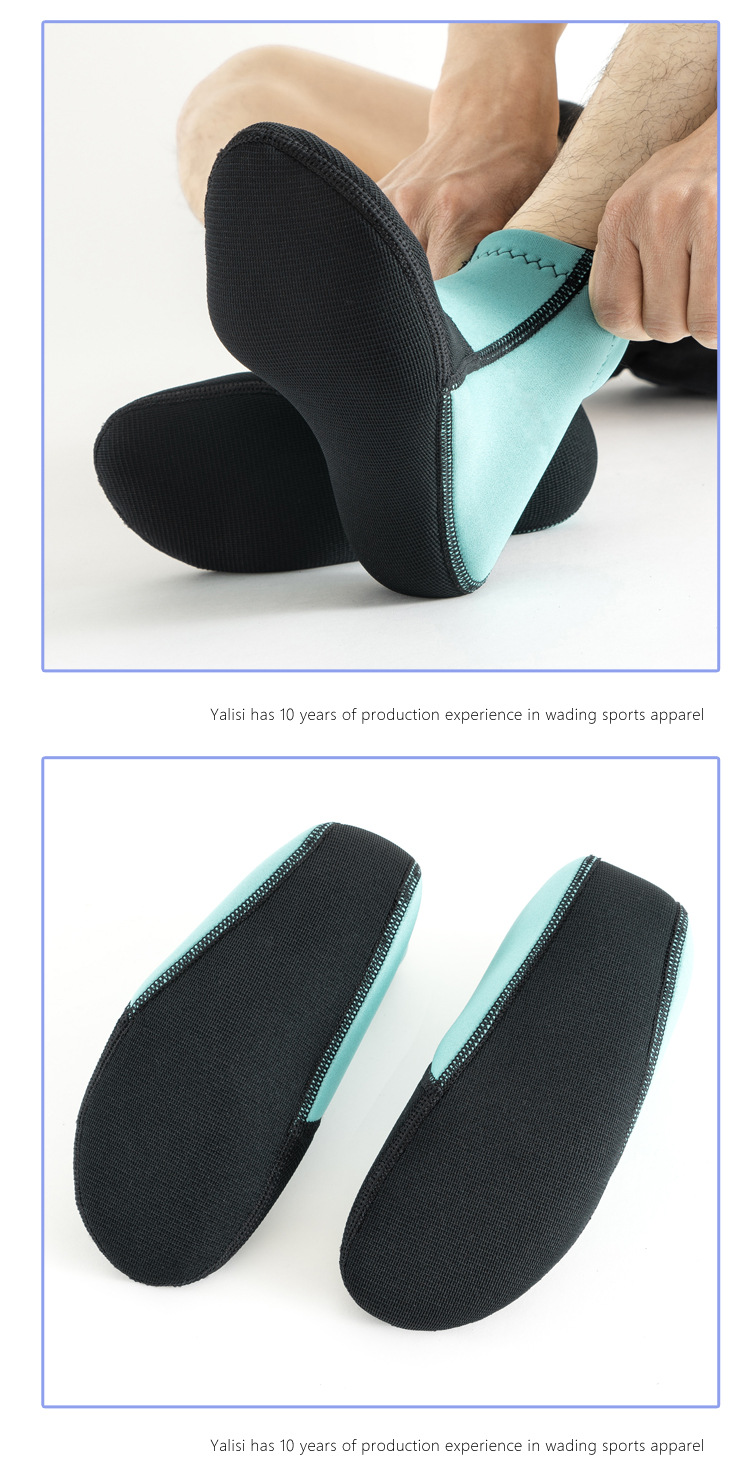 Camouflage 3mm Neoprene Diving Socks For Men Non-slip Water Shoes_voghion.com