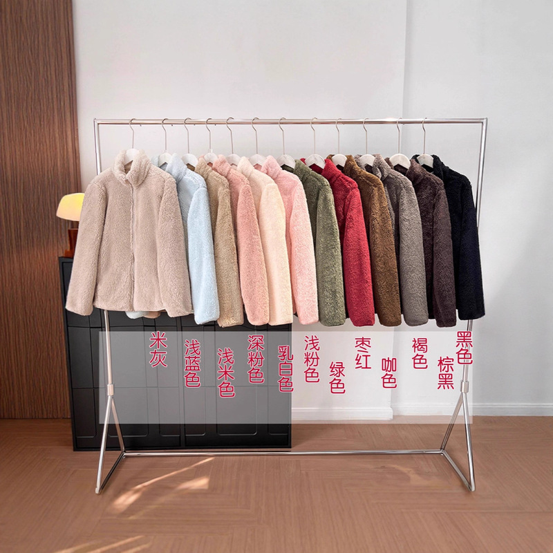 Women's Long Fleece Zip-Up Jacket/Long-Sleeve Coat 25 Autumn/Winter New Style 479611 /970137