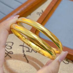 周家の同じタイプの古法百福のブレスレットの女性の伝承の腕輪の7mmの素の輪のつや消しのブレスレットの卸売り