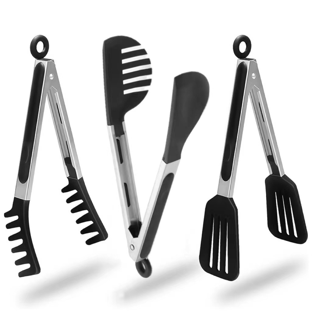 Spaghettitang i rustfrit stål med silikone til buffet_voghion.com