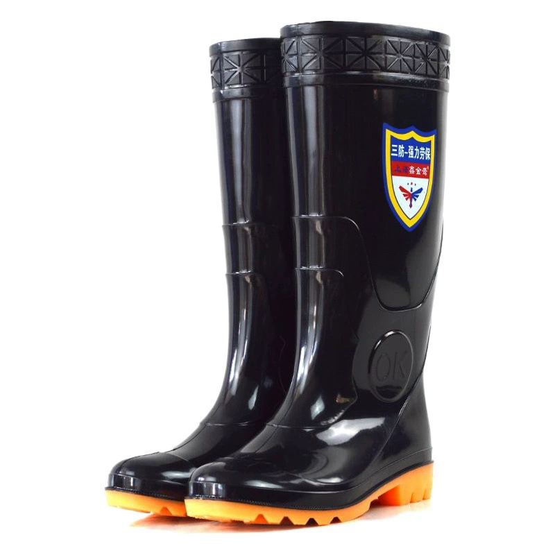 Мужские водонепроницаемые сапоги для защиты труда, устойчивые к кислотам и щелочам, маслостойкие, водонепроницаемые, грязе- и пескозащитные, с низкой, средней и высокой трубчатой подошвой, нескользящие, износостойкие сапоги для дождя.