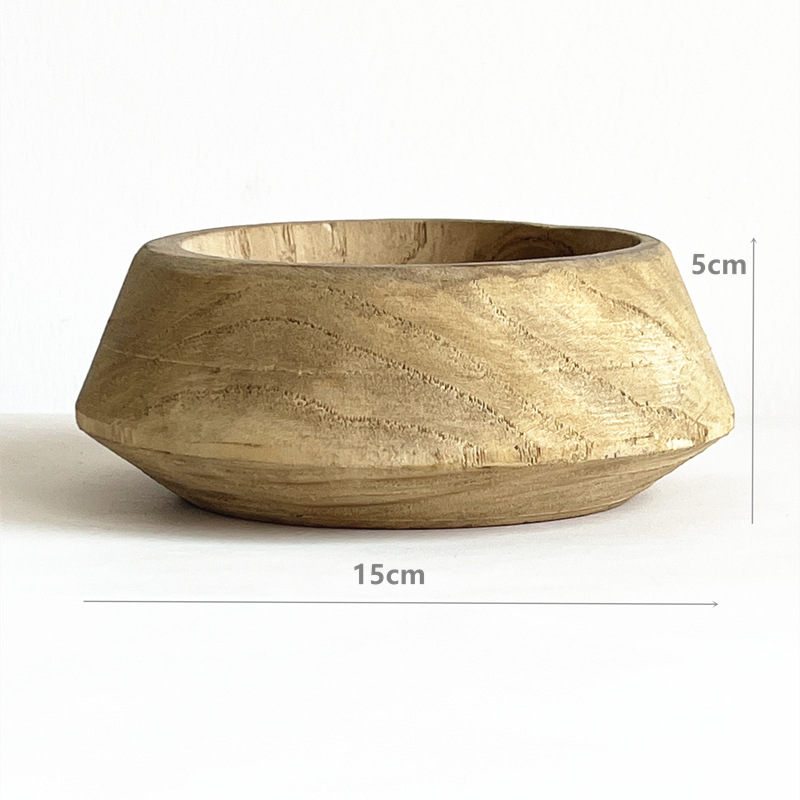 Ventas de la fábrica bandeja de madera hecha a mano decoración plato merienda plato de fruta B & B decoración de escritorio del hogar adornos