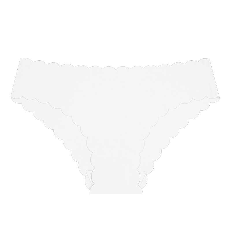 Ropa interior de cintura baja de Europa y América ropa interior de mujer sin costura entrepierna de algodón puro encaje de onda desnuda ropa interior de triángulo de seda de hielo image 8