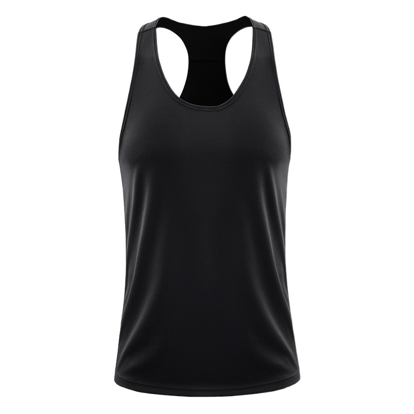 Chaleco de fitness entrenamiento muscular de los hombres sueltos en forma de I deportes delgados culturismo ropa casual chaleco sin mangas más Chaleco de tamaño