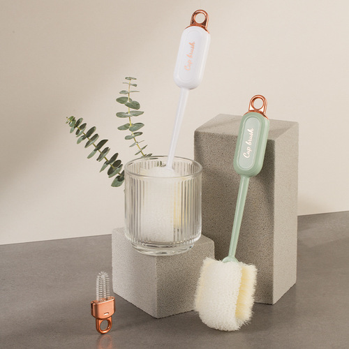Cup brush, water cup cleaning artifact, cup, water cup and bottle brush, long handle, no dead ends, household thermos cup brush