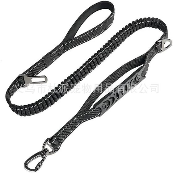 Amazon's Best-selling Dog Leash Pet Car Safety Belt Telescopic Explosion-proof Buffer Reflective Dog Leash