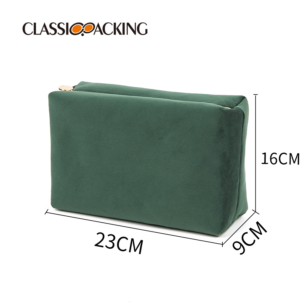 Nordic ins estilo cosmético bolsa de gran capacidad cuidado de la piel bolsa de almacenamiento portátil simple bolsa de almacenamiento de franela con logo