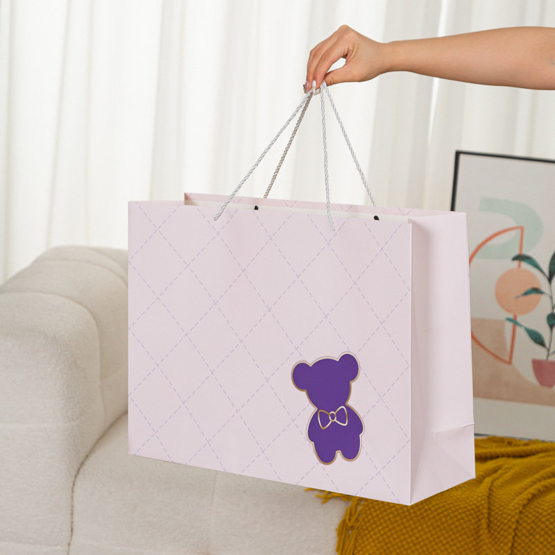 新款超级二号横版礼品袋简约商务风通用型厂家直销