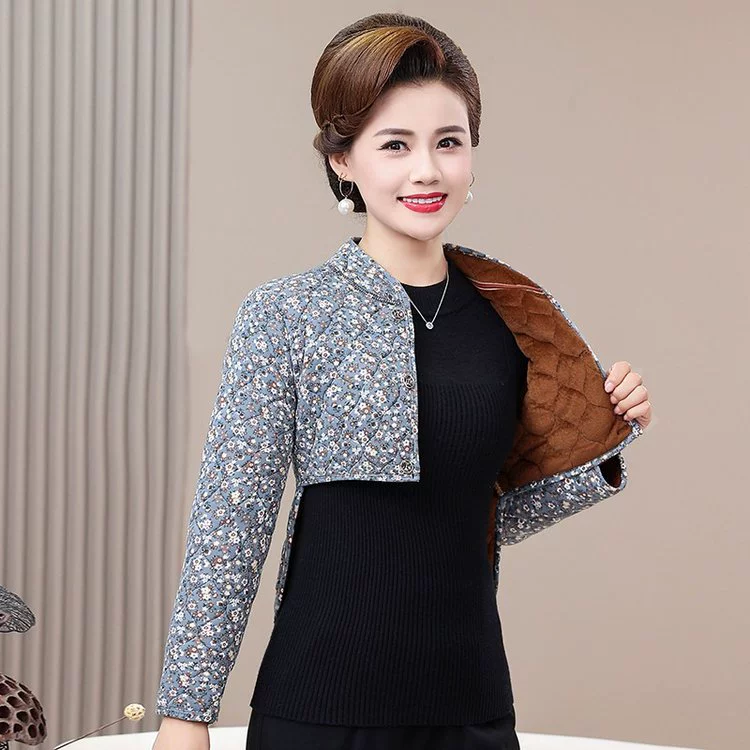 Keep warm vest, long-sleeve, cloak, for middle age