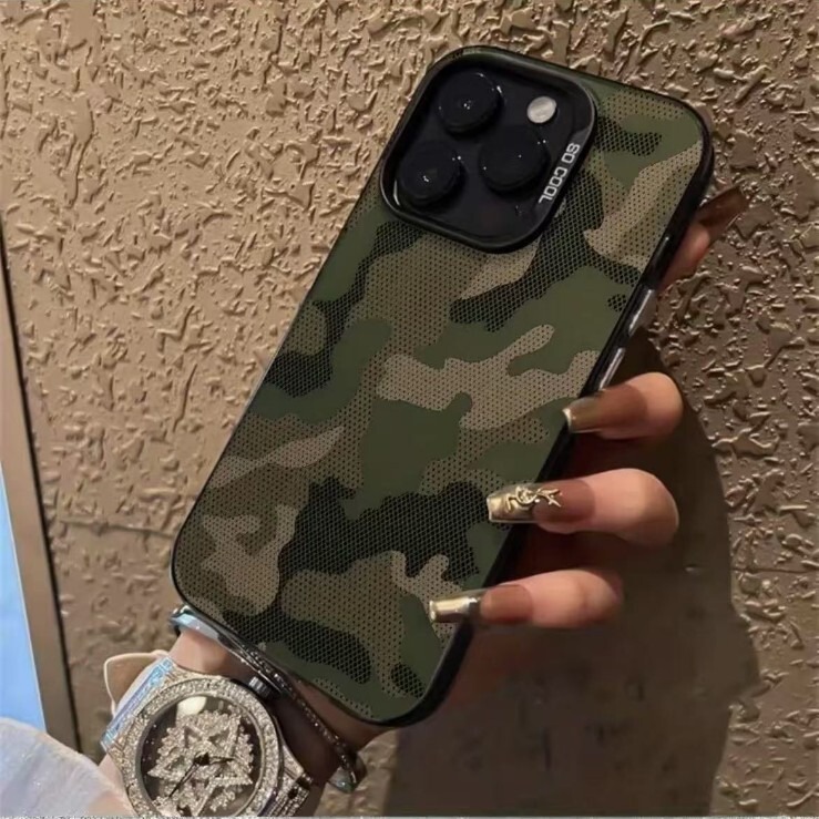 Foreign Trade Camouflage Phone Case Suitable for Apple 17 Promax, iPhone 16 Vitality Case, 15 European and American Style, 14 Cross-Border, 13