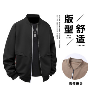 [Cross-border European Code] 2025 Spring and Autumn New All-match Jacket Collar Jacket Jacket Men's Loose Casual Wear