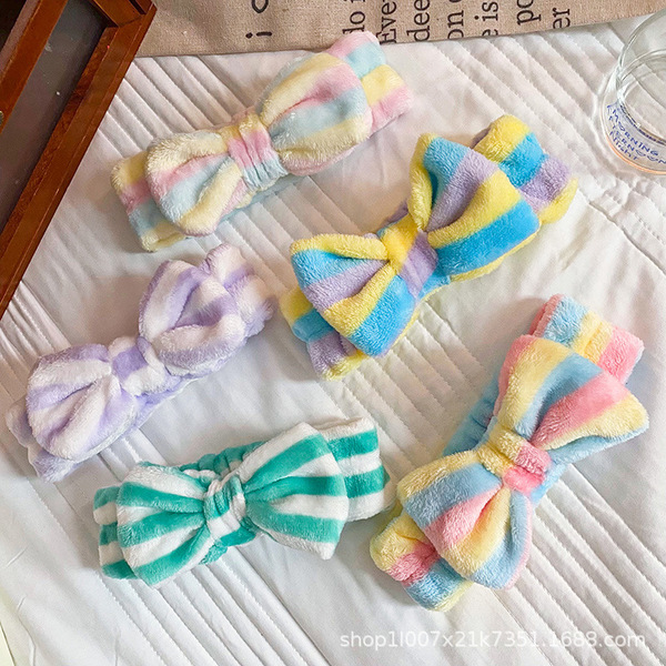 headband with bow for face washing