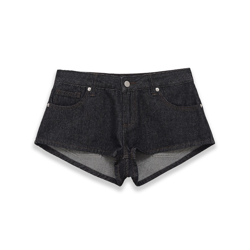 Z Amazon Wholesale New Summer Women's Versatile Low-Waist Pocket Mini Denim Casual Shorts 6929001