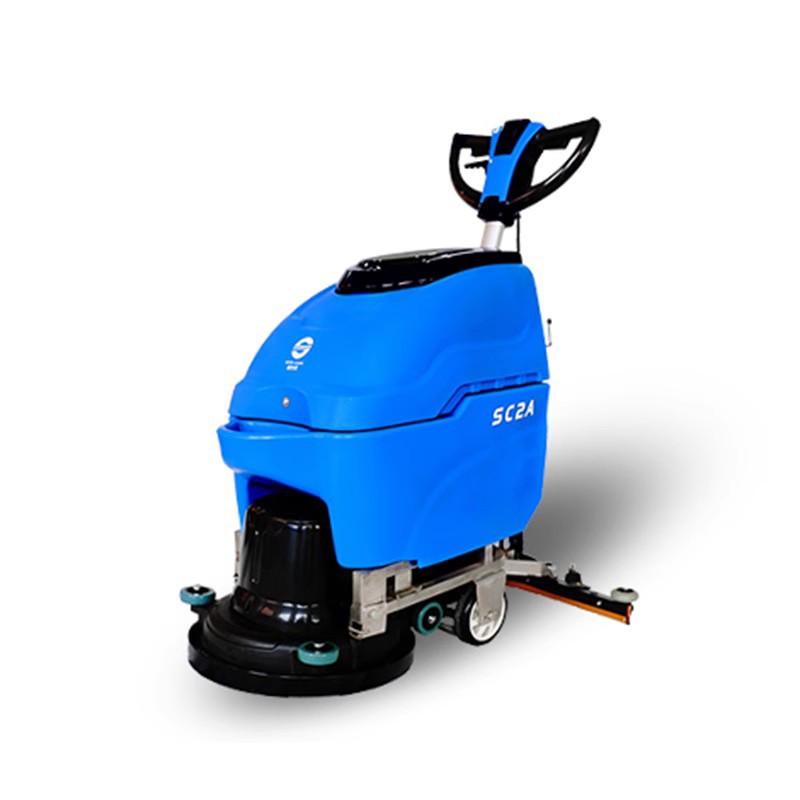 超洁亮SC2A洗地机手推电线式工厂超市全自动刷地清扫吸水一体机