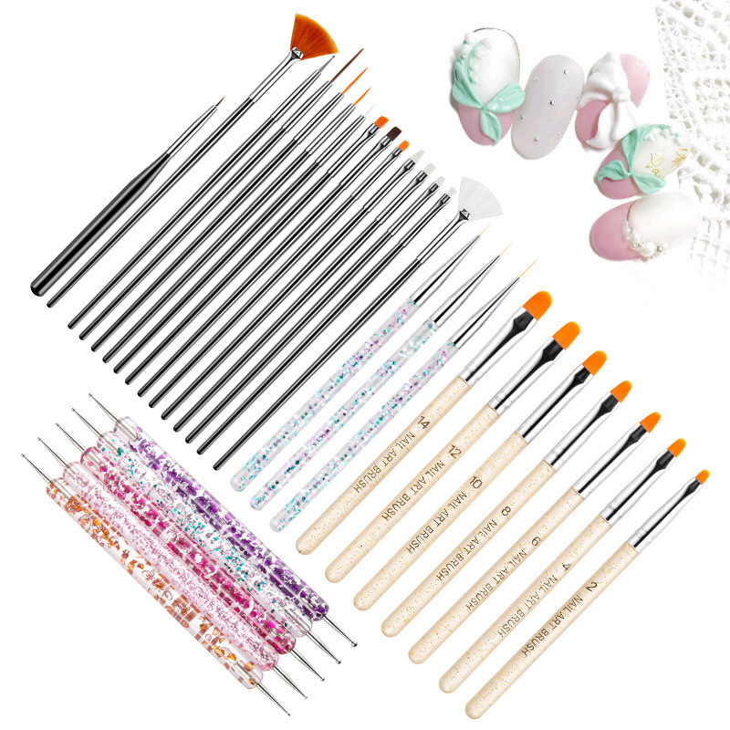 Nail tools suit full set of beginner household nail brush polishing sand bar jewelry basic manicure suit