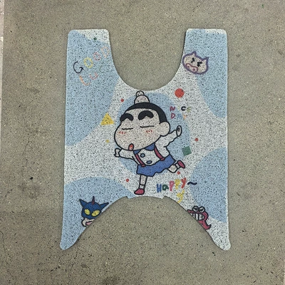 Foot Pad Modification, Electric vehicle foot mat - crayon-shin-chan-haojue-afr125